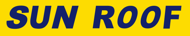 BLUE on YELLOW Slogan - Sun Roof - Qty. 12