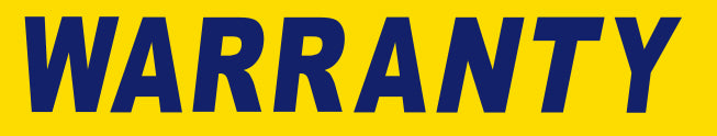 BLUE on YELLOW Slogan - Warranty - Qty. 12