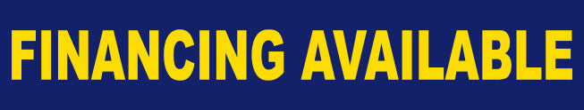 BLUE on YELLOW Slogan -Financing Available - Qty. 12