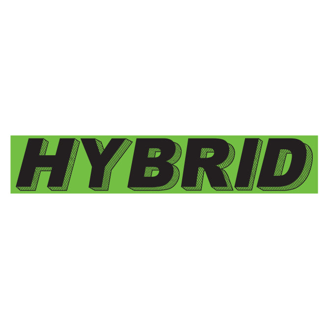 Flourescent Green & Black Slogan - Hybrid - Qty. 12