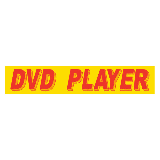 Yellow & Red Slogan - DVD Player - Qty. 12