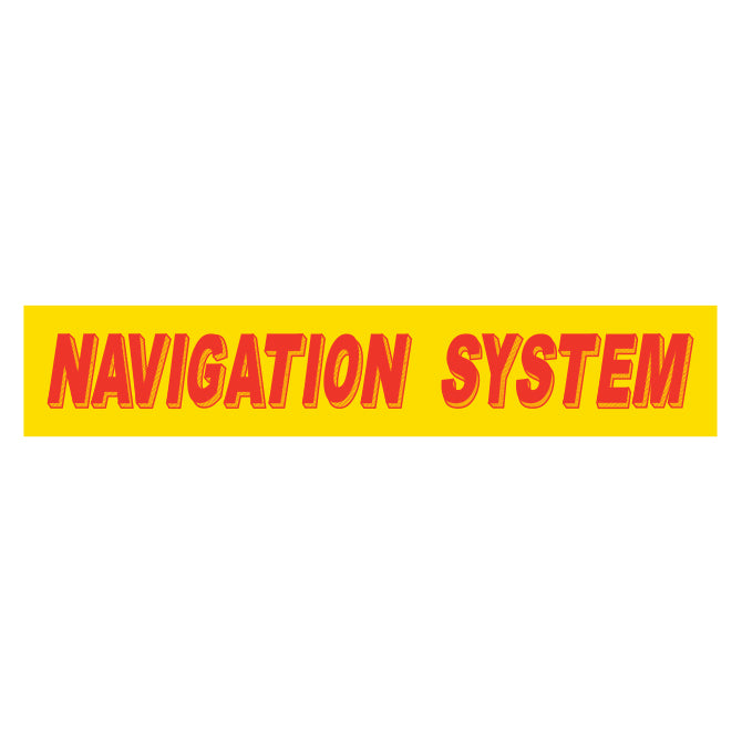 Yellow & Red Slogan - Navigation System - Qty. 12