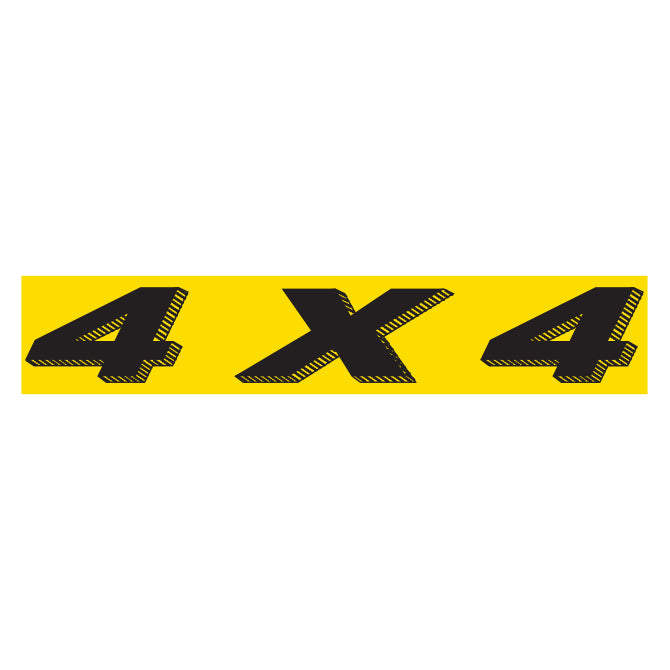 Yellow & BlackSlogan - 4 X 4 - Qty. 12