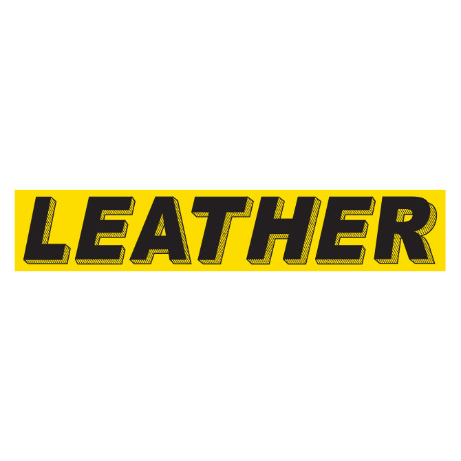 Yellow & Black Slogan - Leather - Qty. 12