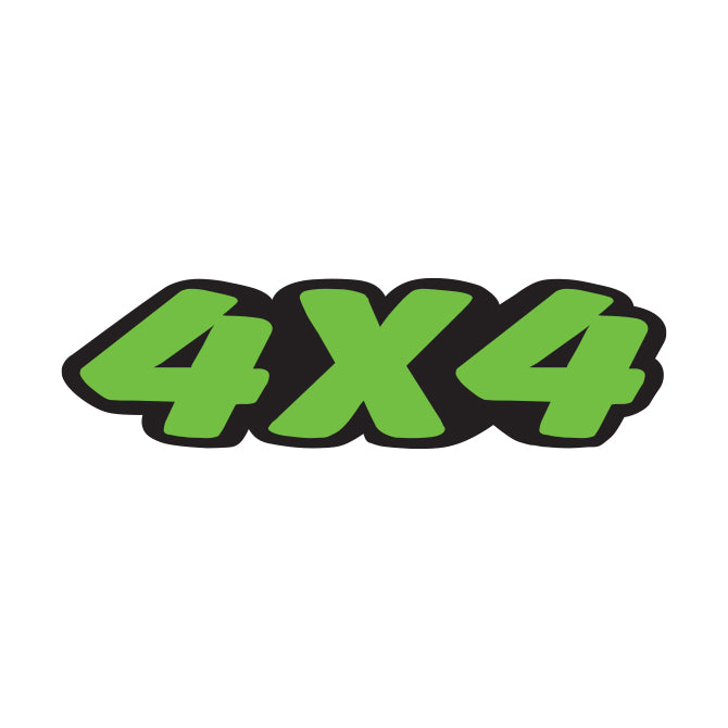 Green & Black Die Cut Slogan - 4 X 4 - Qty. 12