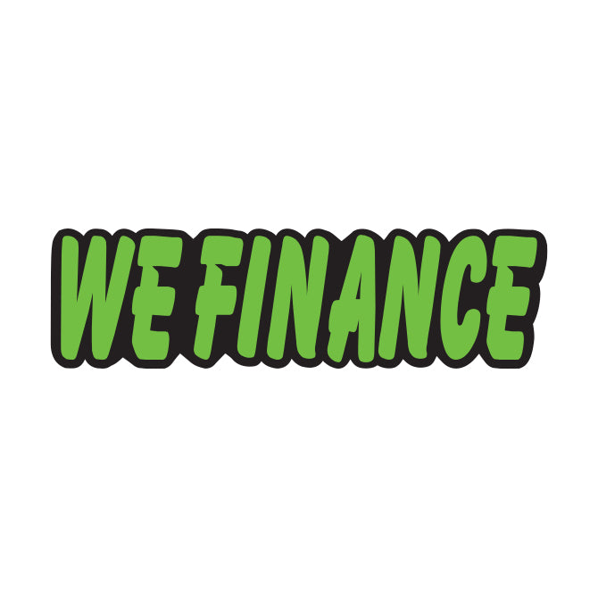Green & Black Die Cut Slogan - We Finance - Qty. 12