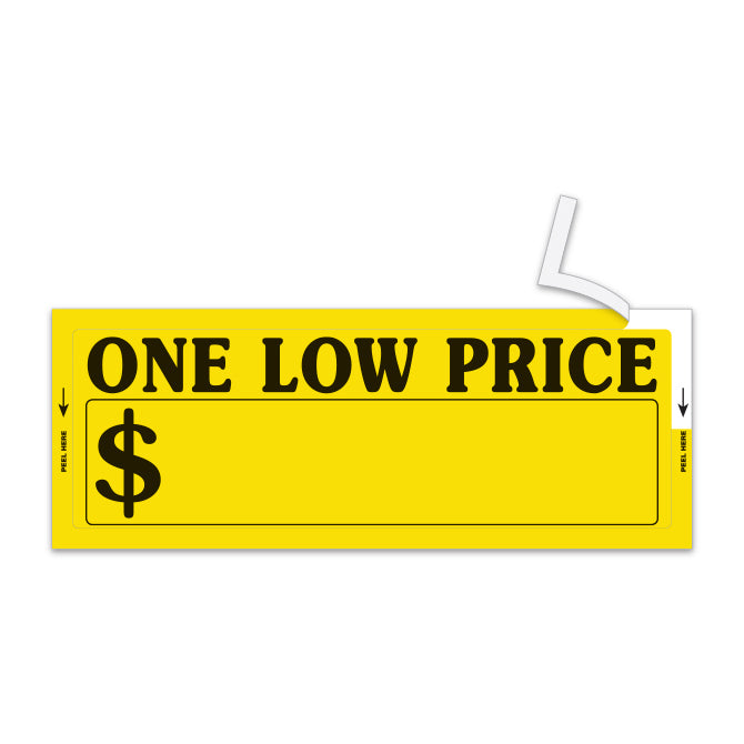 One Low Price Window Sticker - Qty. 100