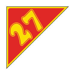 Window Sticker - Auto Angles - Yellow & Red - 2027 - Qty. 12 | Auto Angles - Yellow & Red