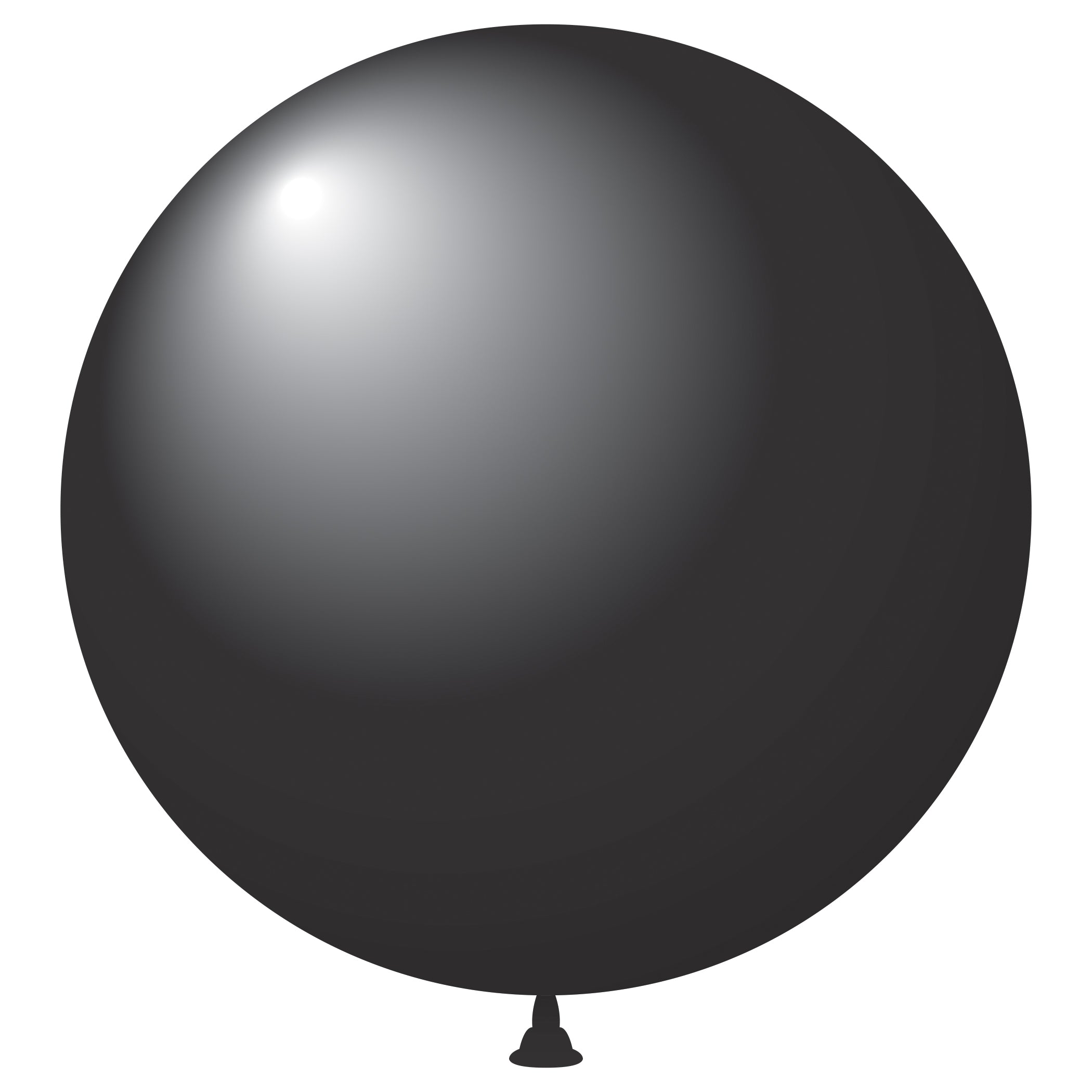 Crystal Latex Balloons - 17" - Black - Qty. 72