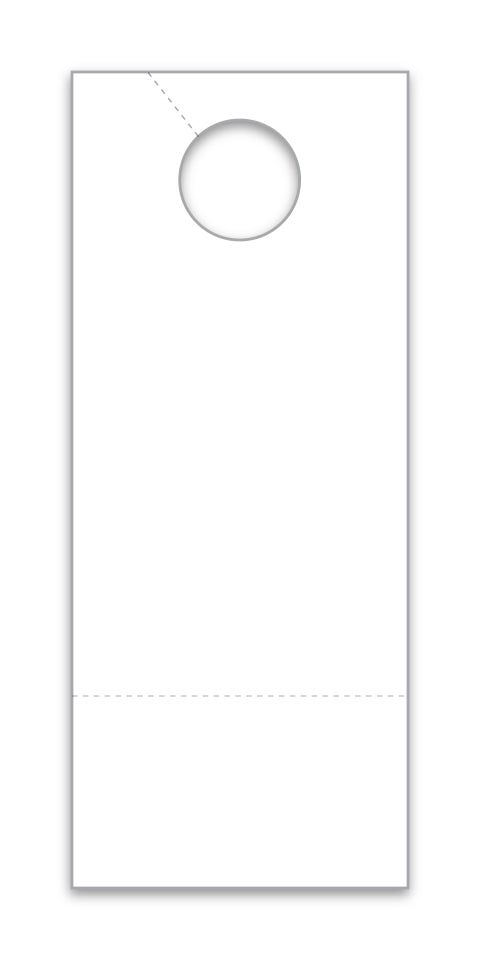 Hang Tags with Perf - White - 3 1/2" X 8 1/2" - Qty. 250