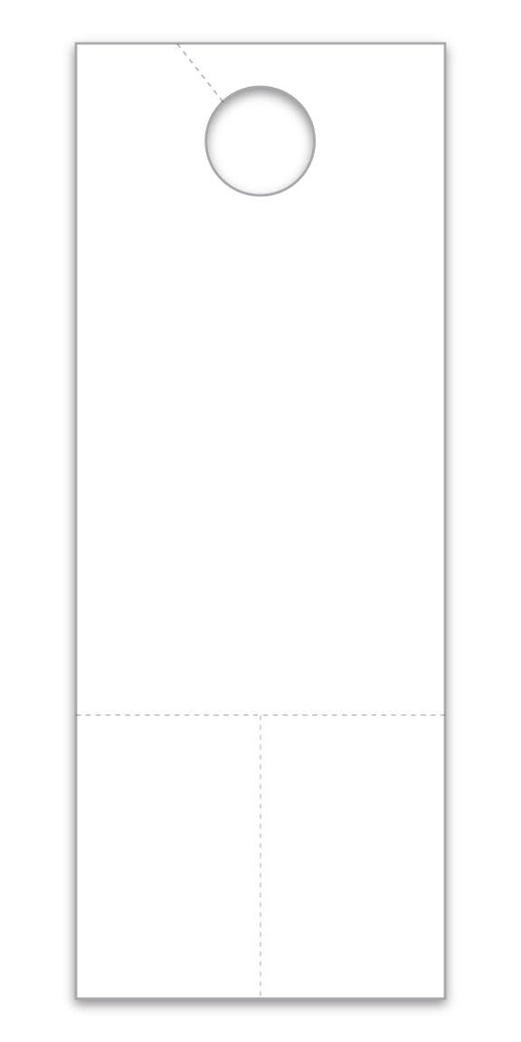 Hang Tags with Coupons - White - 4 1/4" X 11" - Qty. 1 each