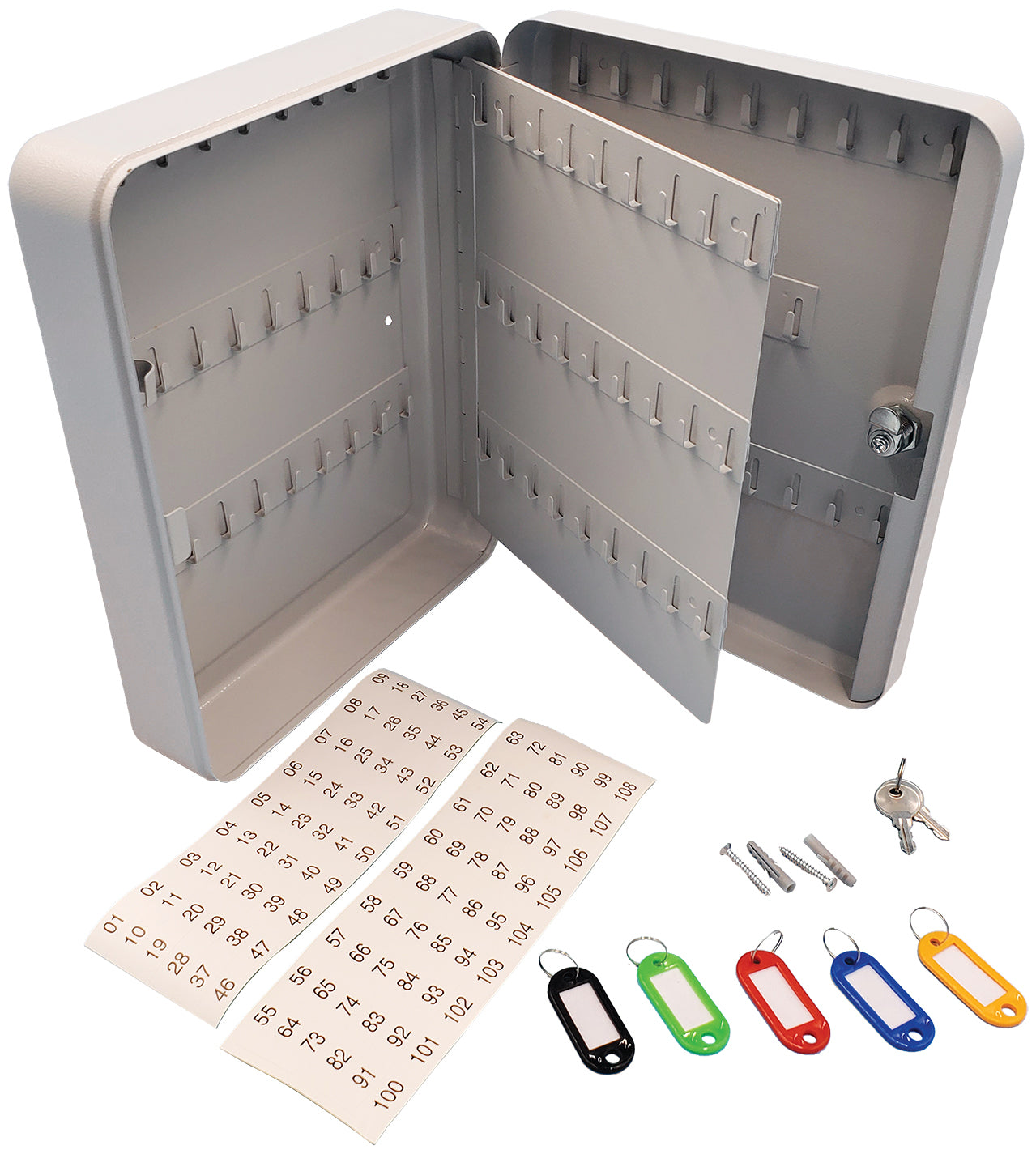 Key Control Cabinet - 105 Key Capacity - Qty. 1