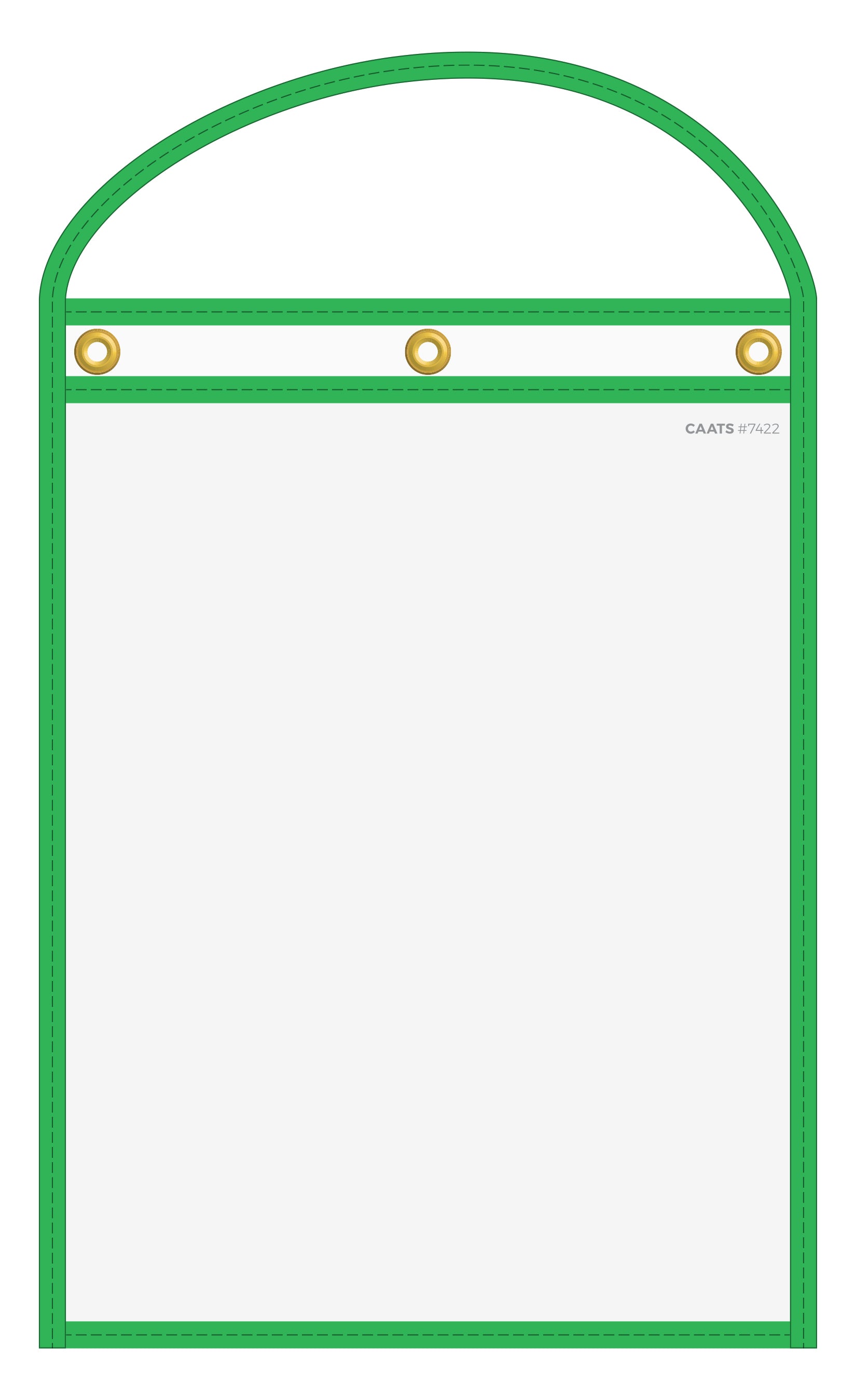 WorkTicket Holder - Neon Green - Clear Front & Back - 10" x 13" - Qty. 10
