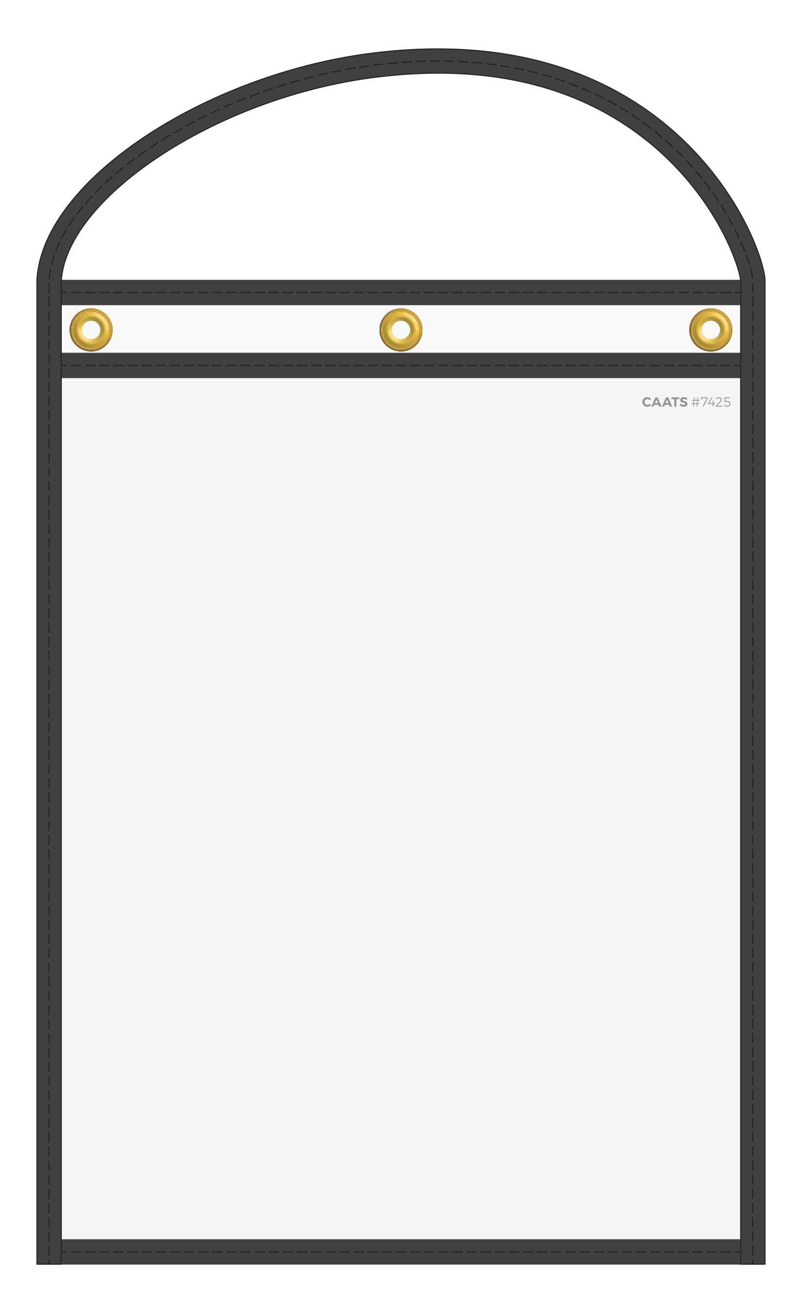 WorkTicket Holder - Black - Clear Front & Back - 10" x 13" - Qty. 10