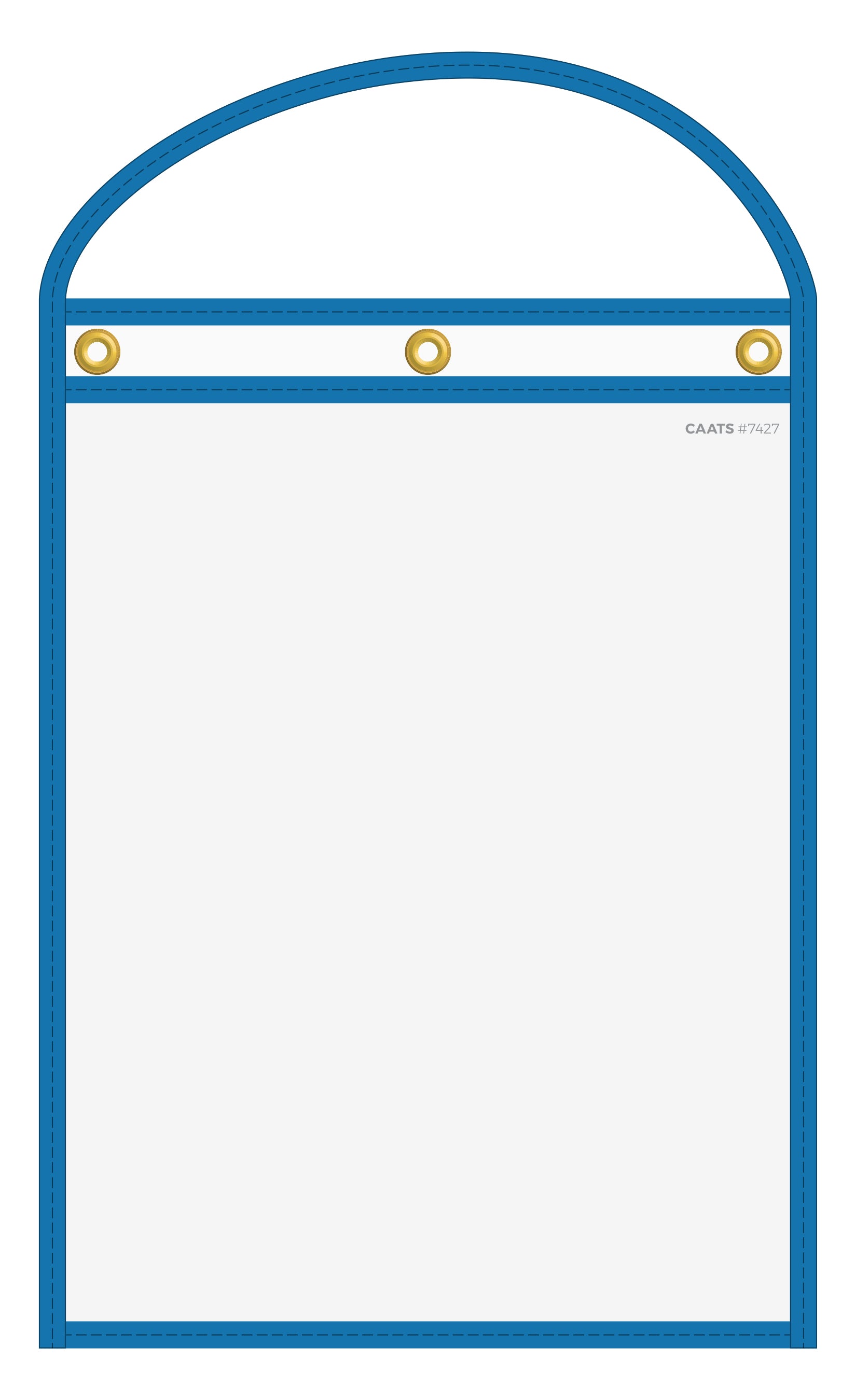 WorkTicket Holder - Blue- Clear Front & Back - 10" x 13" - Qty. 10