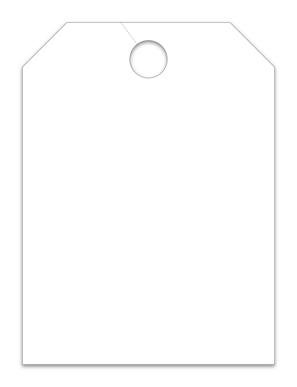 Hang Tags - Blank - Large, White - Qty. 50