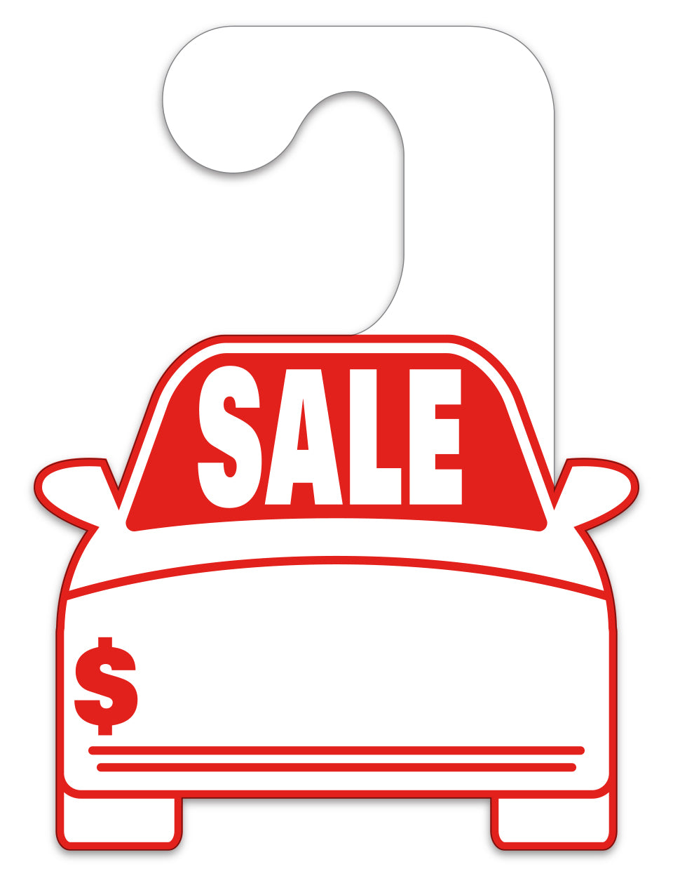 Car Shaped Hang Tags - Sale - Qty. 50