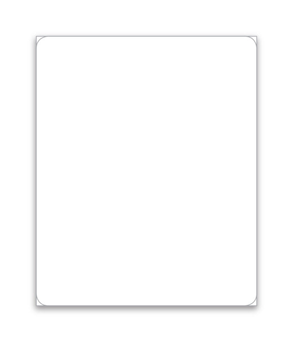 ROS Sticker - Blank - 4.5" x 5.5" Qty. 125
