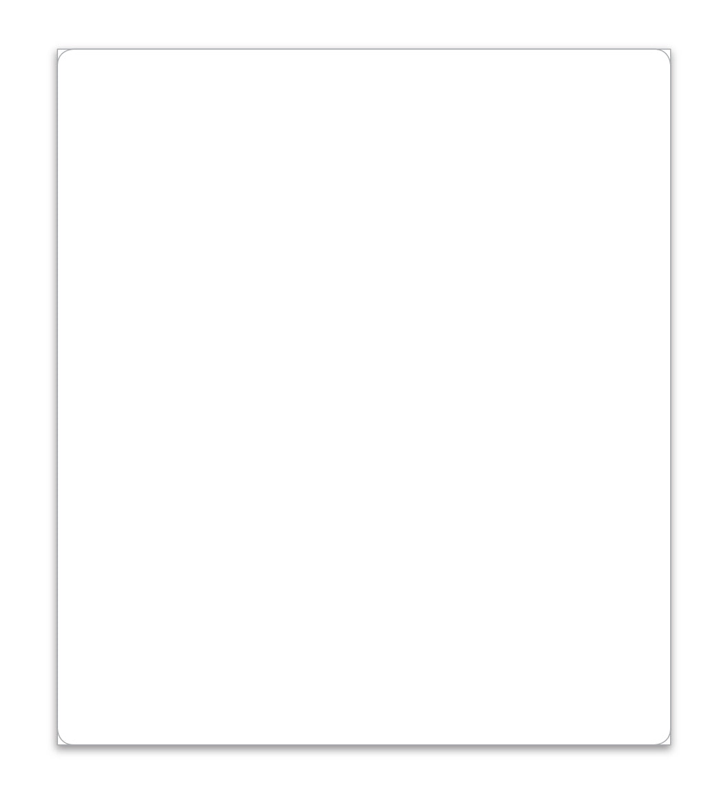 ROS Sticker - Blank - 9 1/4" x 10 1/2" Qty. 125